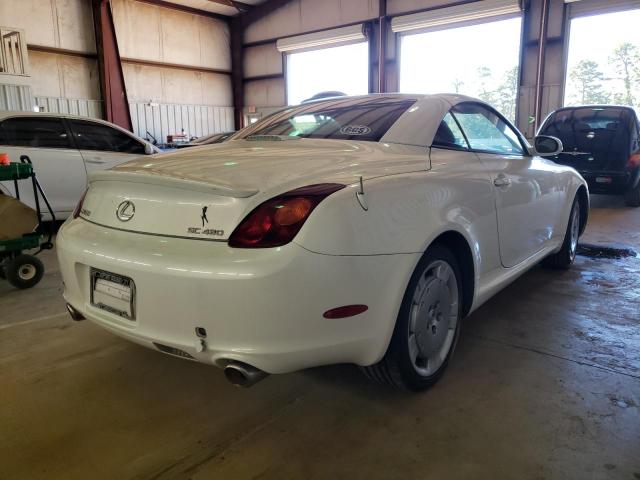 Photo 4 from auction – 2002 LEXUS SC 430 with VIN JTHFN48Y320029166