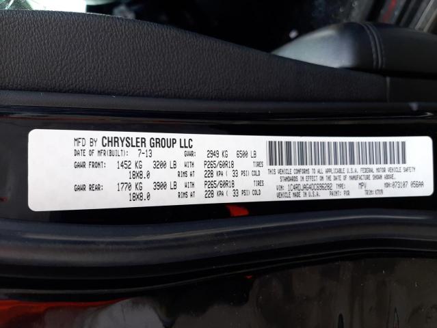 Photo 10 from auction – 2013 DODGE DURANGO SX with VIN 1C4RDJAG4DC696282