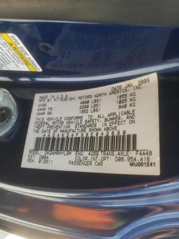 Photo 10 from auction – 2009 MITSUBISHI ECLIPSE GS with VIN 4A3AK24F99E042690