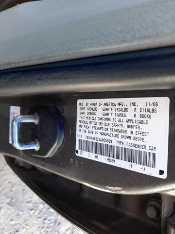 Photo 10 from auction – 2007 ACURA TL with VIN 19UUA66227A005989