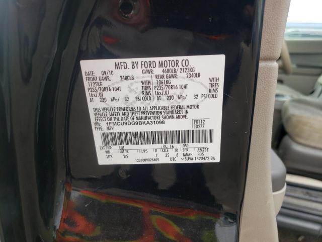 Photo 10 from auction – 2011 FORD ESCAPE XLT with VIN 1FMCU9DG9BKA31098
