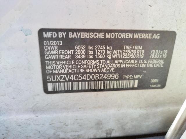 Photo 10 from auction – 2013 BMW X5 XDRIVE3 with VIN 5UXZV4C54D0B24996