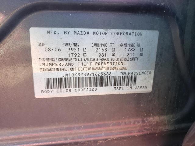 Photo 10 from auction – 2007 MAZDA 3 S with VIN JM1BK323971625688