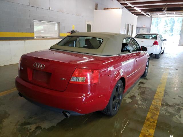 Photo 4 from auction – 2004 AUDI A4 1.8 CAB with VIN WAUAC48H84K004429