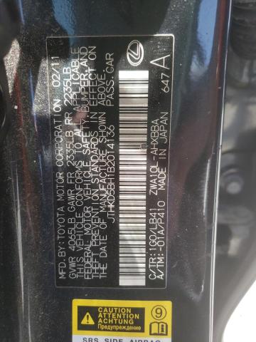 Photo 10 from auction – 2011 LEXUS CT 200 with VIN JTHKD5BH1B2014136
