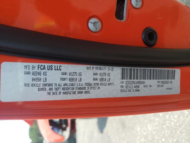 Photo 10 from auction – 2019 DODGE CHALLENGER with VIN 2C3CDZAG1KH656454