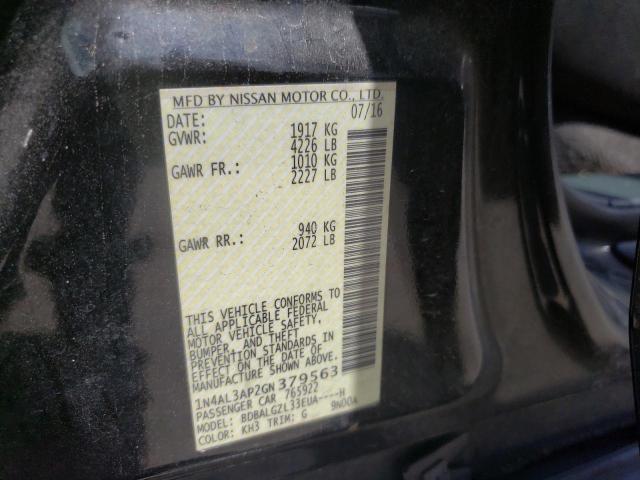 Photo 10 from auction – 2016 NISSAN ALTIMA 2.5 with VIN 1N4AL3AP2GN379563
