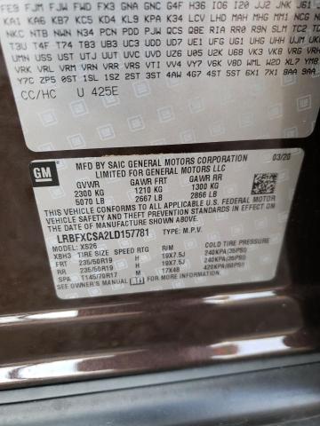 Photo 10 from auction – 2020 BUICK ENVISION E with VIN LRBFXCSA2LD157781