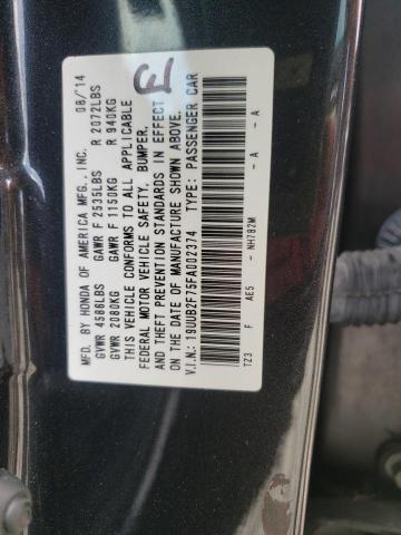 Photo 10 from auction – 2015 ACURA TLX ADVANC with VIN 19UUB2F75FA002374