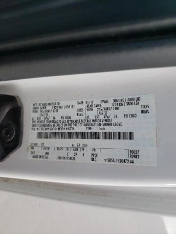 Photo 10 from auction – 2017 FORD F150 SUPER with VIN 1FTEW1CF9HFB11679