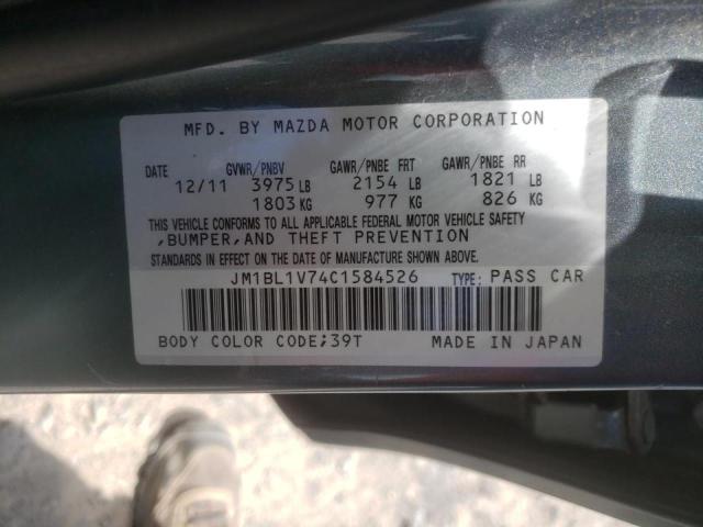 Photo 10 from auction – 2012 MAZDA 3 I with VIN JM1BL1V74C1584526