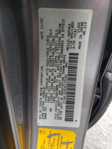 Photo 10 from auction – 2003 LEXUS RX 300 with VIN JTJGF10U630159340