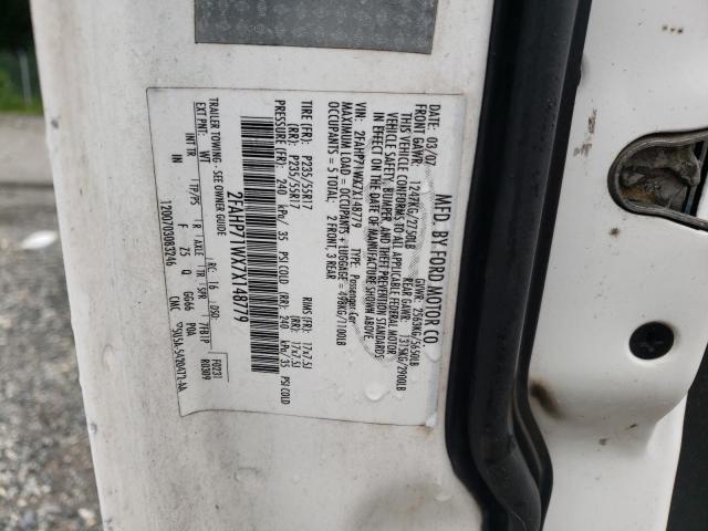 Photo 10 from auction – 2007 FORD CROWN VICT with VIN 2FAHP71WX7X148779