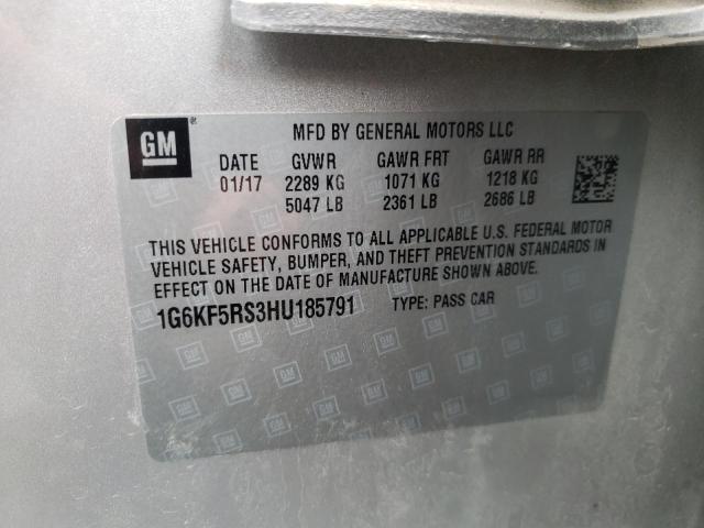 Photo 10 from auction – 2017 CADILLAC CT6 PREMIU with VIN 1G6KF5RS3HU185791