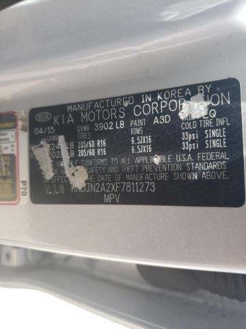 Photo 10 from auction – 2015 KIA SOUL with VIN KNDJN2A2XF7811273