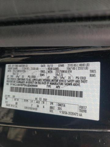 Photo 10 from auction – 2013 FORD ESCAPE SEL with VIN 1FMCU9H97DUB49668
