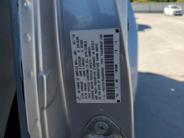 Photo 10 from auction – 2010 HONDA ACCORD LX with VIN 1HGCP2F36AA085946