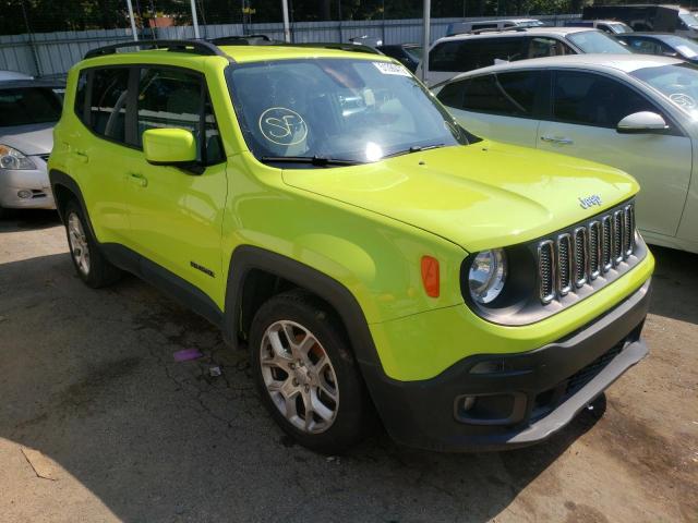 JEEP RENEGADE L 2018 with VIN ZACCJABB1JPH28906 - Photo from auction