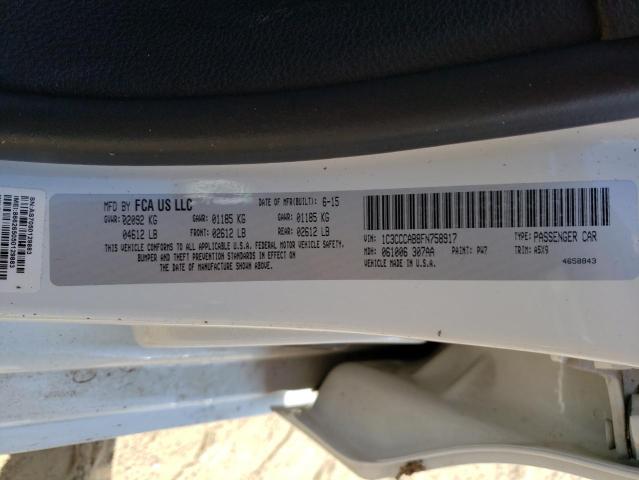 Photo 10 from auction – 2015 CHRYSLER 200 LIMITE with VIN 1C3CCCAB8FN758917