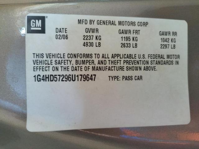 Photo 10 from auction – 2006 BUICK LUCERNE CX with VIN 1G4HD57296U179647