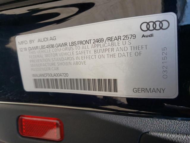 Photo 10 from auction – 2020 AUDI A5 PREMIUM with VIN WAUANCF50LA004720