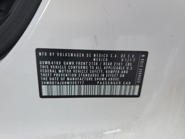 Photo 10 from auction – 2017 VOLKSWAGEN JETTA SE with VIN 3VWDB7AJ6HM305777