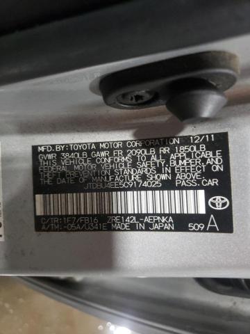 Photo 10 from auction – 2012 TOYOTA COROLLA BA with VIN JTDBU4EE5C9174025