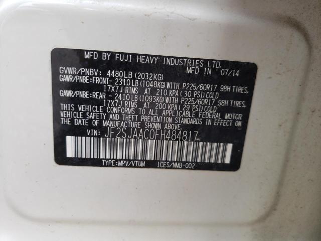 Photo 10 from auction – 2015 SUBARU FORESTER 2 with VIN JF2SJAAC0FH484817
