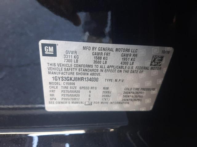 Photo 10 from auction – 2017 CADILLAC ESCALADE E with VIN 1GYS3GKJ8HR134030