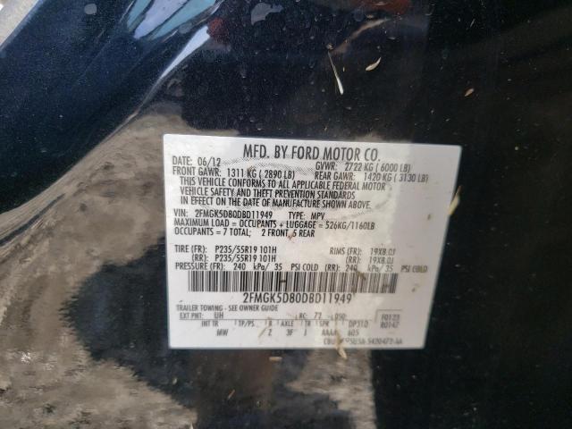 Photo 10 from auction – 2013 FORD FLEX LIMIT with VIN 2FMGK5D80DBD11949