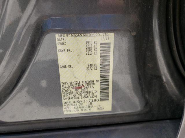 Photo 10 from auction – 2015 NISSAN ALTIMA 2.5 with VIN 1N4AL3AP0FN317190