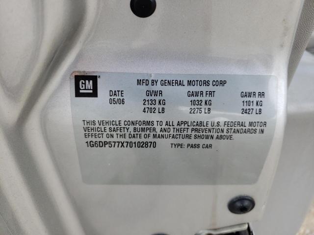 Photo 10 from auction – 2007 CADILLAC CTS HI FEA with VIN 1G6DP577X70102870