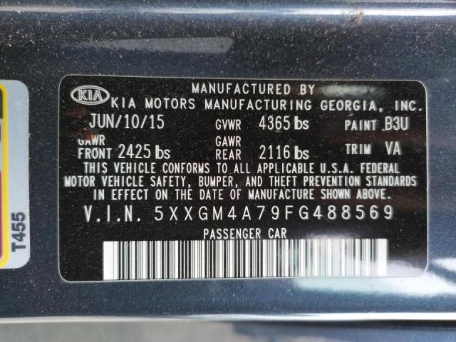 Photo 10 from auction – 2015 KIA OPTIMA LX with VIN 5XXGM4A79FG488569