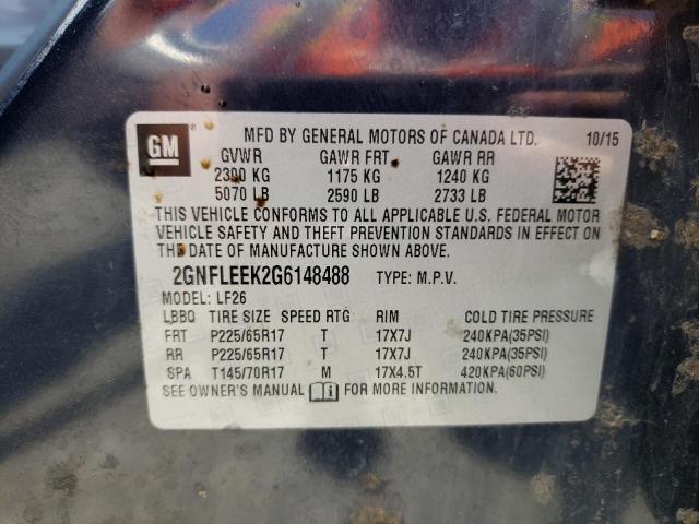 Photo 10 from auction – 2016 CHEVROLET EQUINOX LS with VIN 2GNFLEEK2G6148488