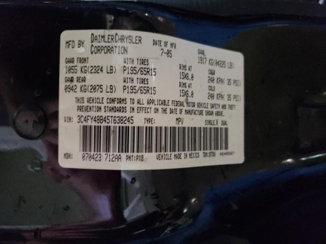 Photo 10 from auction – 2005 CHRYSLER PT CRUISER with VIN 3C4FY48B45T638245