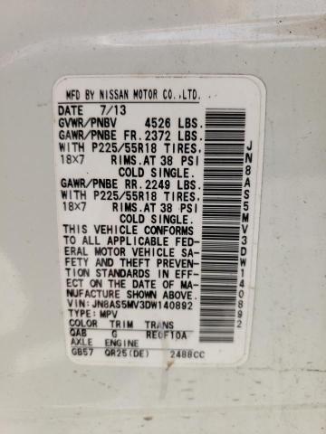 Photo 10 from auction – 2013 NISSAN ROGUE S with VIN JN8AS5MV3DW140892