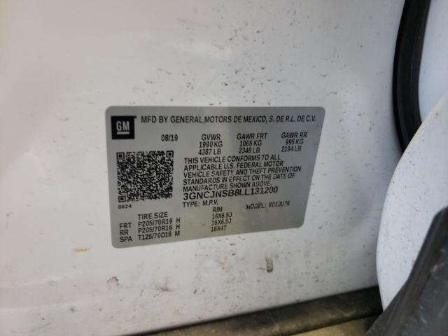 Photo 10 from auction – 2020 CHEVROLET TRAX LS with VIN 3GNCJNSB8LL131200