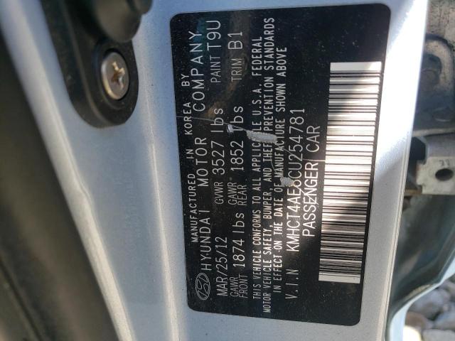 Photo 10 from auction – 2012 HYUNDAI ACCENT GLS with VIN KMHCT4AE8CU254781