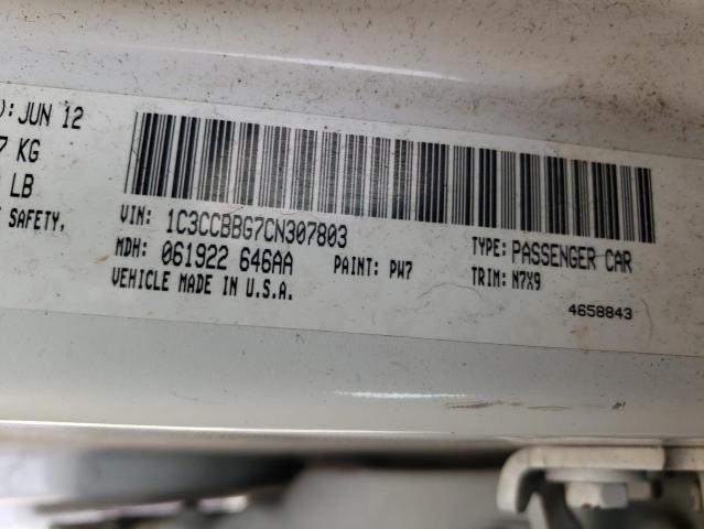 Photo 10 from auction – 2012 CHRYSLER 200 TOURIN with VIN 1C3CCBBG7CN307803