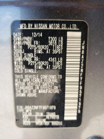 Photo 10 from auction – 2015 INFINITI QX80 with VIN JN8AZ2NF7F9571979