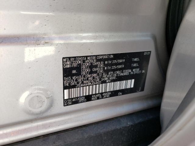 Photo 10 from auction – 2021 TOYOTA VENZA LE with VIN JTEAAAAH8MJ064603