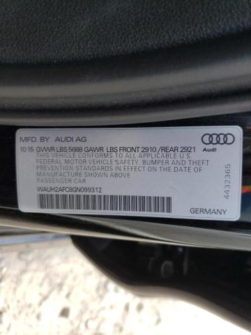 Photo 10 from auction – 2016 AUDI S6 PRESTIG with VIN WAUH2AFC8GN099312