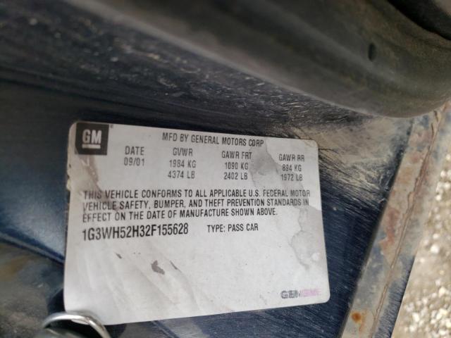 Photo 10 from auction – 2002 OLDSMOBILE INTRIGUE G with VIN 1G3WH52H32F155628