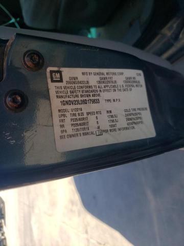 Photo 10 from auction – 2006 CHEVROLET UPLANDER L with VIN 1GNDV23L06D179833