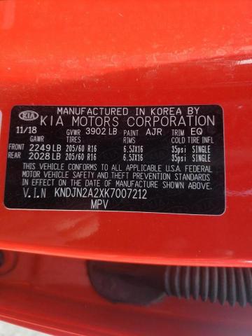 Photo 10 from auction – 2019 KIA SOUL with VIN KNDJN2A2XK7007212