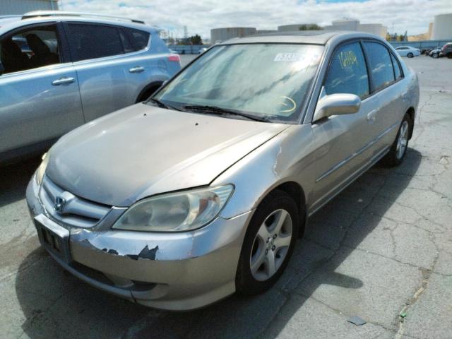 Photo 2 from auction – 2005 HONDA CIVIC EX with VIN 2HGES26745H527267