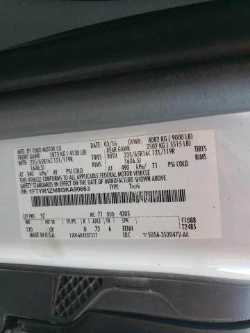 Photo 10 from auction – 2016 FORD TRANSIT T- with VIN 1FTYR1ZM8GKA90663
