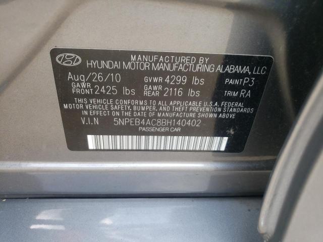 Photo 10 from auction – 2011 HYUNDAI SONATA GLS with VIN 5NPEB4AC8BH140402