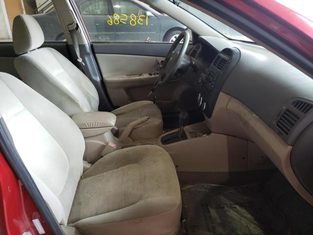 Photo 5 from auction – 2009 KIA SPECTRA EX with VIN KNAFE222995642736