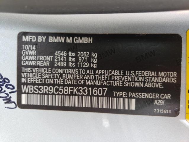 Photo 10 from auction – 2015 BMW M4 with VIN WBS3R9C58FK331607